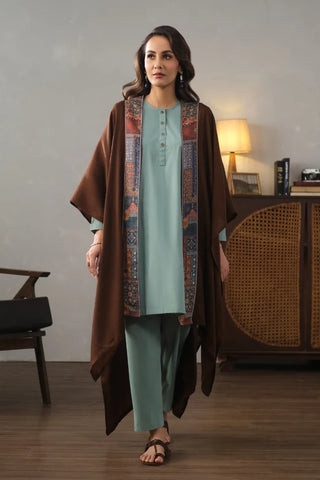 Manto's Unisex Wrap around Style Brown Cape