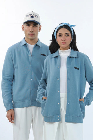Varsity Jacket - Mist Blue