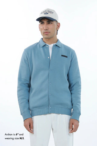 Varsity Jacket - Mist Blue
