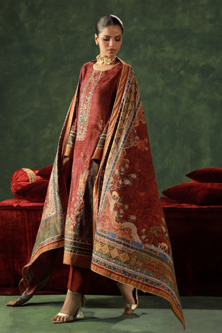 Lalarukh Velvet Shawl