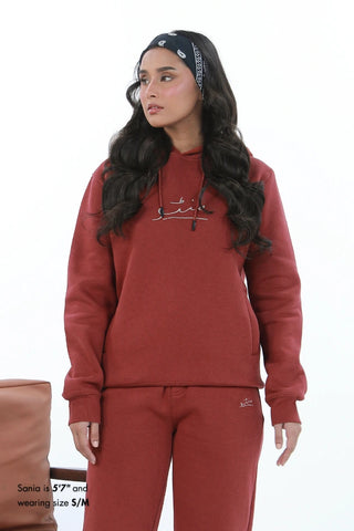 Pullover Hoodie - Brick Rust