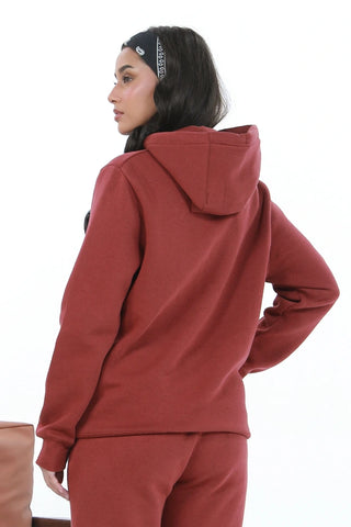 Pullover Hoodie - Brick Rust