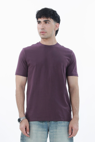 Smart Fit Tee, made from Durable COTRA® in purple color