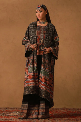 Khumar Velvet Cape