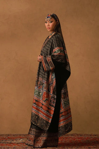 Khumar Velvet Cape