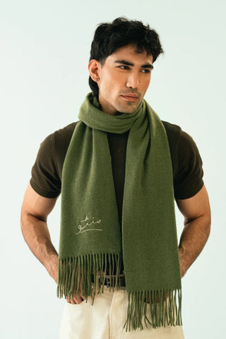 Cashmere Stole - Matcha Green