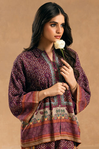 Azka Co-Ord Set- Magenta