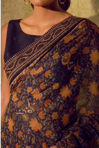 Khoobsurat Saree - Blue