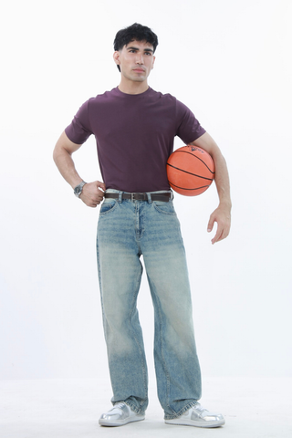 Smart Fit Tee, made from Durable COTRA® in purple color