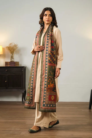 Gulposh Shawl - Green