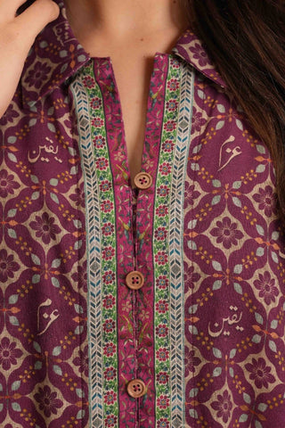 Azka Co-Ord Set- Magenta