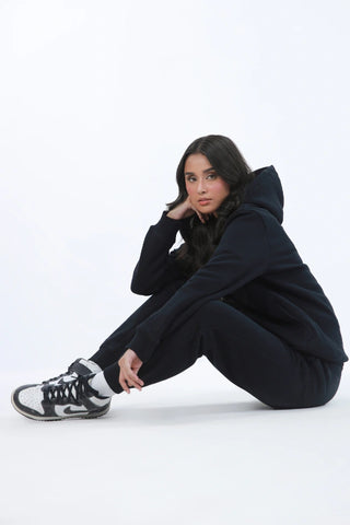 Pullover Hoodie - Raven Black