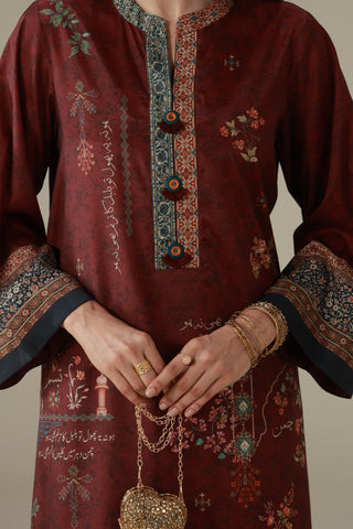 Muskaan Co-Ord Set - Plum