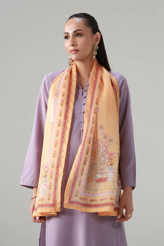 Zari Scarf is made from premium crinkle silk and is calligraphed with the words of Amir Qazalbash throughout.