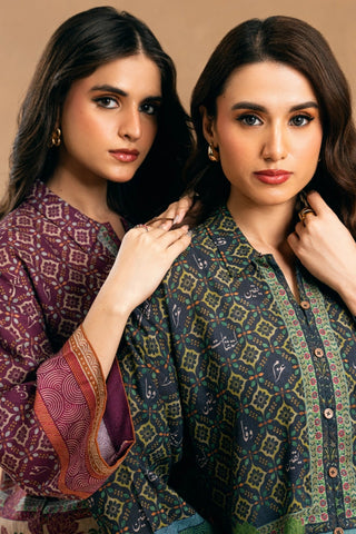 Azka Co-Ord Set- Magenta