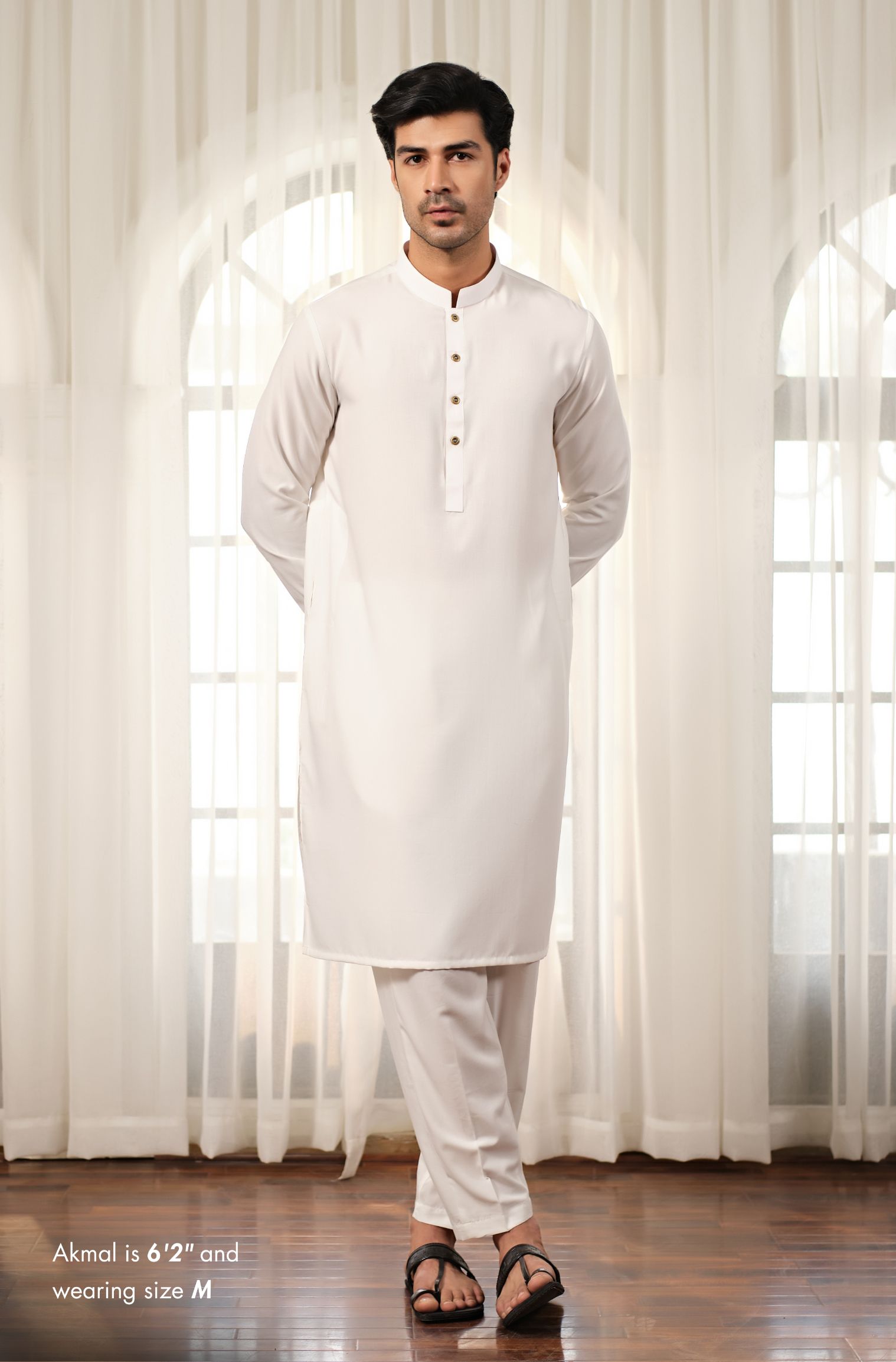 Cloud White Sherwani (Men) – Manto - Main Image