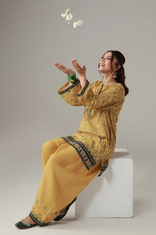 Sukoon Co-Ord Set - Mustard