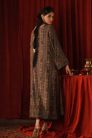 Zebunnisa Velvet Set - Purple