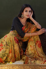 Husn Saree - Amber
