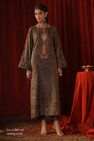 Zebunnisa Velvet Set - Purple