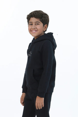 Pullover Hoodie (Kids) - Raven Black