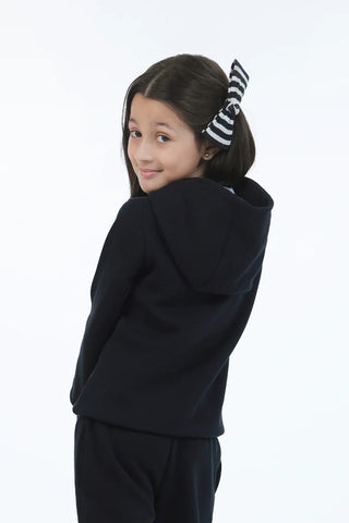 Pullover Hoodie (Kids) - Raven Black