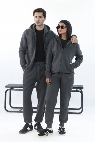 Zipper Hoodie - Titanium Grey