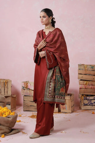 Gulposh Shawl - Maroon