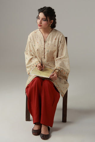 Farshi Shalwar - Red