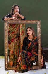 Husn Saree - Amber