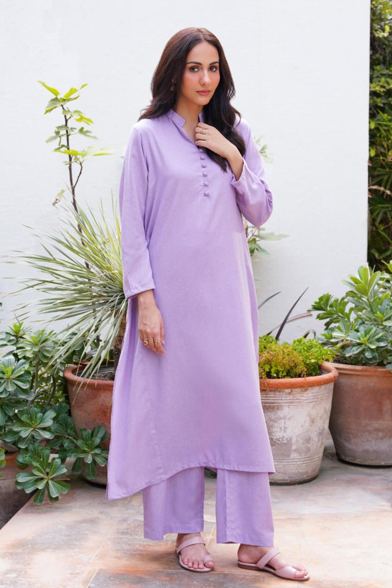 Soft Lavender Kalidaar Co-Ord Set | Manto