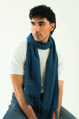 Cashmere Stole - Smurf Blue
