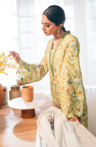 Shopmanto, wear manto, manto clothing brand, manto pakistan, ladies clothing brand, urdu calligraphy clothing, wear manto women ladies lawn kurta for spring summer, manto two piece lawn mint and teal gulnaar coord set for women, spring summer season, lawn collection