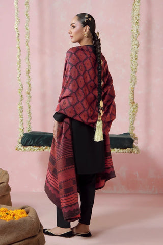 Parwana Weaved Shawl - Maroon