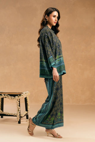 Azka Co-Ord Set- Blue