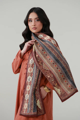 Nazakat stole - Maroon