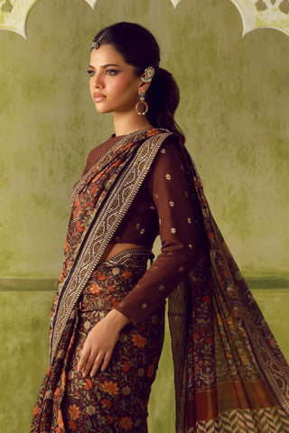 Khoobsurat Saree - Maroon