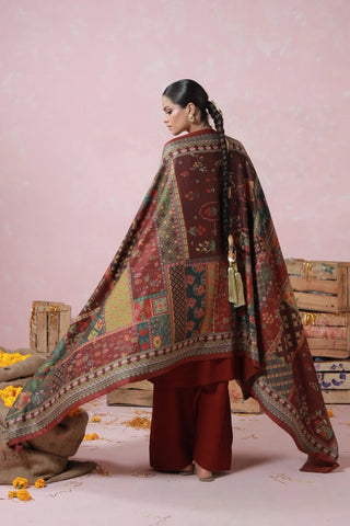 Gulposh Shawl - Maroon