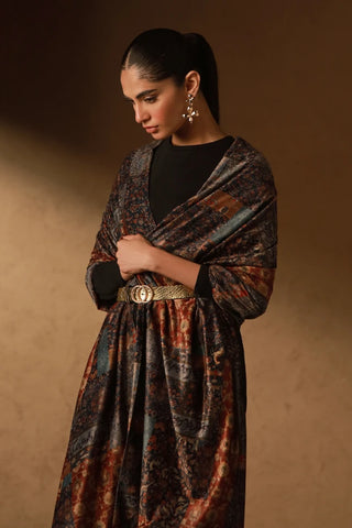 Izhaar Velvet Stole