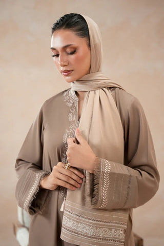 Manto Women's Hijab Friendly Embroidered Scarf