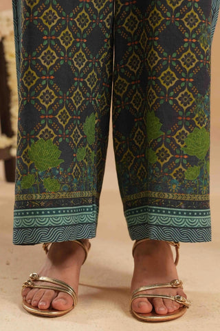 Azka Co-Ord Set- Blue