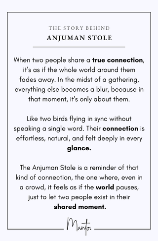 Anjuman Stole - Black