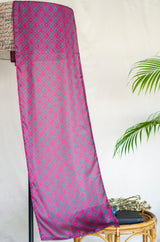 Magenta & Teal- Manto Blocks Stole