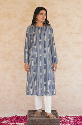 Shopmanto, wear manto, manto clothing brand, manto pakistan, manto kurta, azmat kurta, azmat kurta blue, ladies straight kurta, ladies kurta, eastern