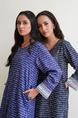 Virsa Lawn Kurta - Blue