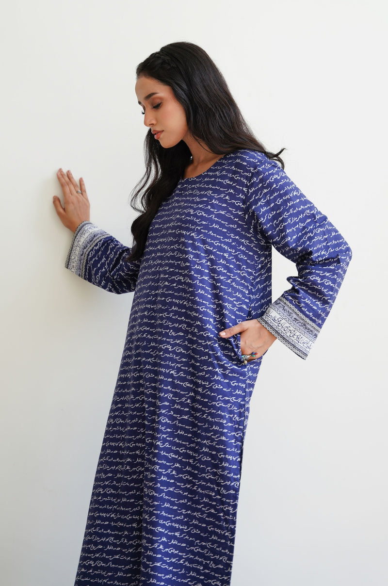 Virsa Lawn Kurta - Blue