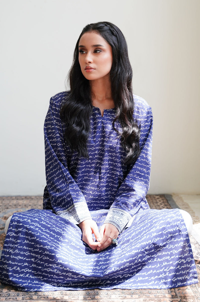 Virsa Lawn Kurta - Blue