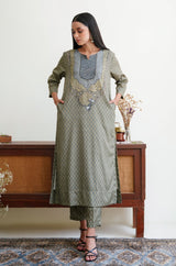 Elora Co-ord Set - Earthy Green