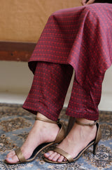 Esra Co-ord Set - Maroon