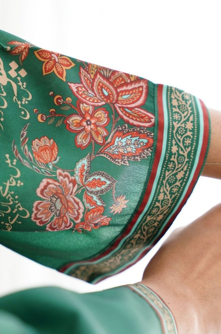 Chaman Co-ord Set - Bottle Green